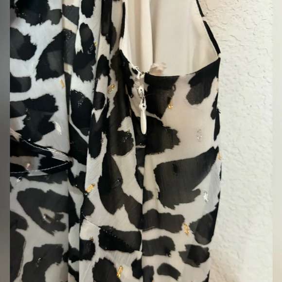 NWT Eliza J Tiered Chiffon Leopard Print High-Low Cocktail Dress - Picture 7 of 12
